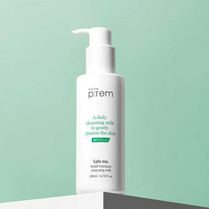 make p:rem Safe Me. Relief Moisture Cleansing Milk 200ml.