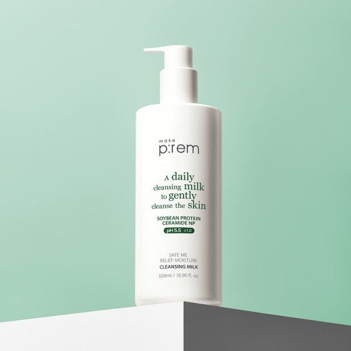 make p:rem Safe Me. Relief Moisture Cleansing Milk 500ml - Radiance Revolution - make p:rem - Cleanser