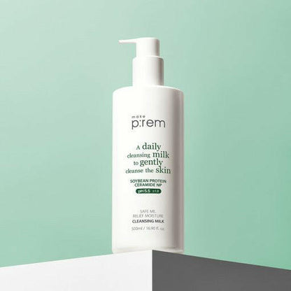 make p:rem Safe Me. Relief Moisture Cleansing Milk 500ml.