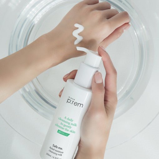 make p:rem Safe Me. Relief Moisture Cleansing Milk 500ml - Radiance Revolution - make p:rem - Cleanser