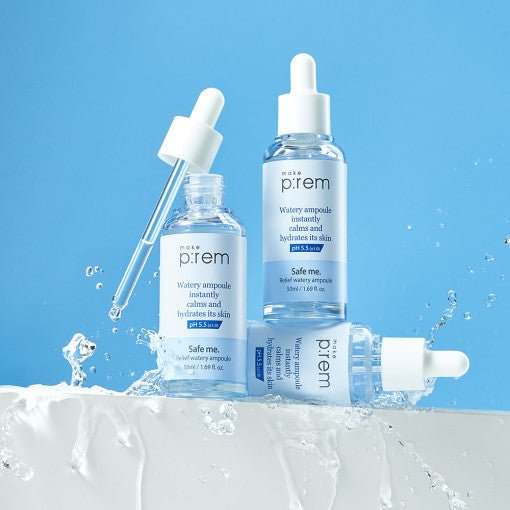 make p:rem Safe Me. Relief Watery Ampoule 50ml - Radiance Revolution - make p:rem - Ampoule