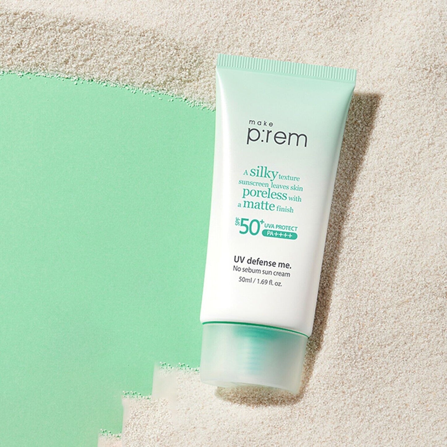 make p:rem UV Defense Me. No Sebum Sun Cream SPF50+ PA++++ 50ml - Radiance Revolution - make p:rem - Sun Cream