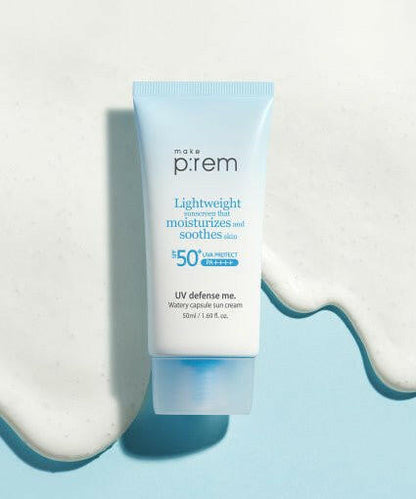 make p:rem UV Defense Me. Watery Capsule Sun Cream 50ml.