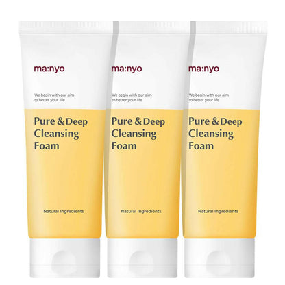 MANYO FACTORY Pure & Deep Cleansing Foam 100ml X 3ea.