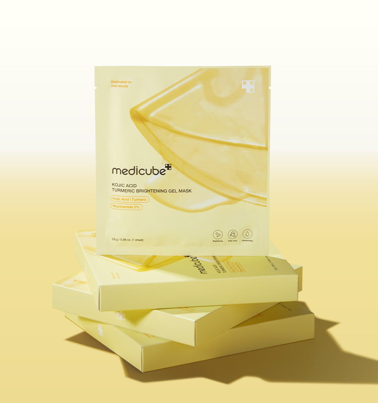 medicube Kojic Acid Turmeric Brightening Gel Mask 28g*4ea - Radiance Revolution - medicube - Facial Mask