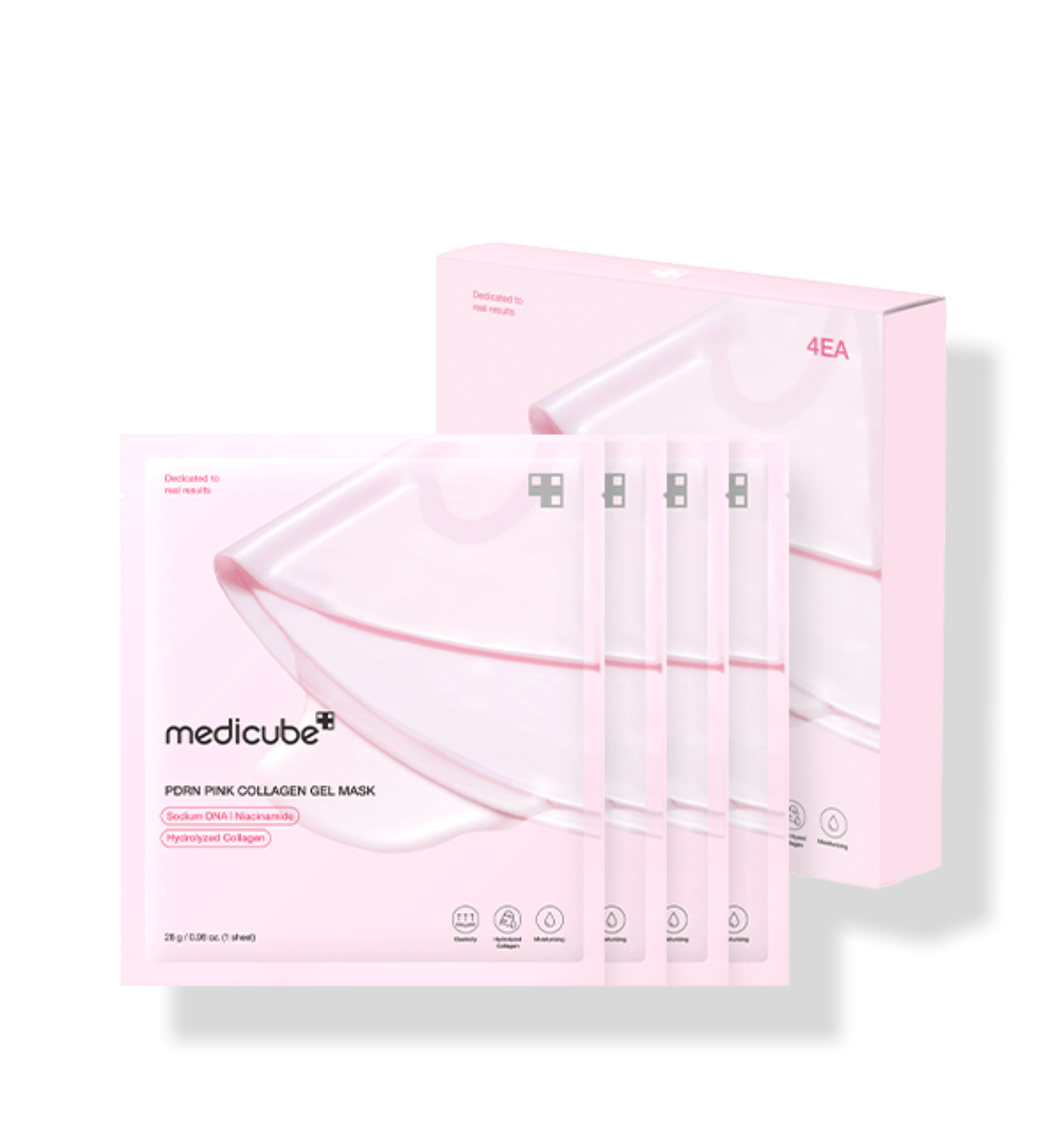 medicube PDRN Pink Collagen Gel Mask 28g X 4ea - Radiance Revolution - medicube - Facial Mask