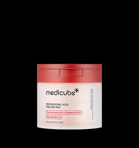 medicube Red Succinic Acid Peeling Pad 155g/70pads - Radiance Revolution