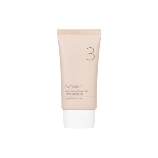numbuzin No.3 Porcelain Base-skip Tone Up Beige SPF50+ PA++++ 50ml - Radiance Revolution