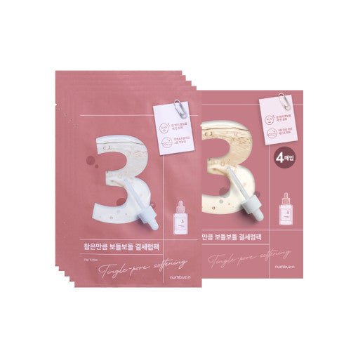 numbuzin No.3 Tingle Pore Softening Sheet Mask 10P - Radiance Revolution