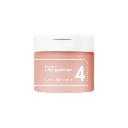 numbuzin No.4 Pore Zero Peeled Egg Toner Pad 70P - Radiance Revolution