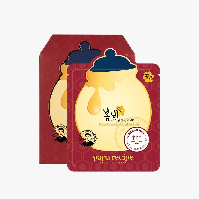 papa recipe Bombee Ginseng Red Honey Oil Mask Pack Set 20g x 10 pcs - Radiance Revolution - papa recipe - Facial Mask