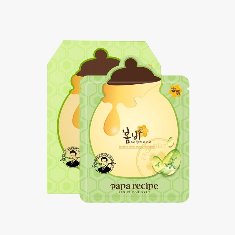 papa recipe Bombee Green Honey Mask Pack Set 25g x 10 pcs - Radiance Revolution - papa recipe - Facial Mask