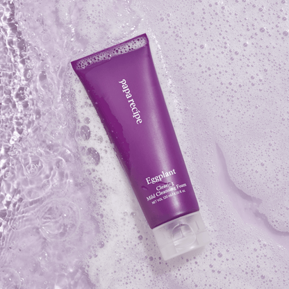 papa recipe Eggplant Clearing Mild Cleansing Foam 120ml.