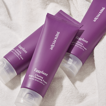 papa recipe Eggplant Clearing Mild Cleansing Foam 120ml.