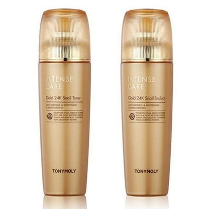 TONYMOLY Intense Care Gold 24K Snail 2 Set.