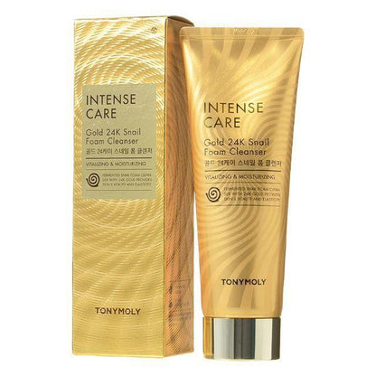 TONYMOLY Intense Care Gold 24k Snail Foam Cleanser 150ml.