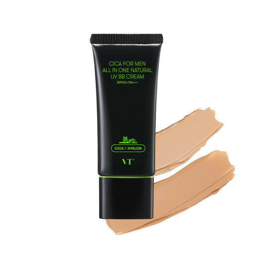 VT Cica For Men All In One Natural UV BB Cream - 2 Colors 30g SPF50+/PA+++.