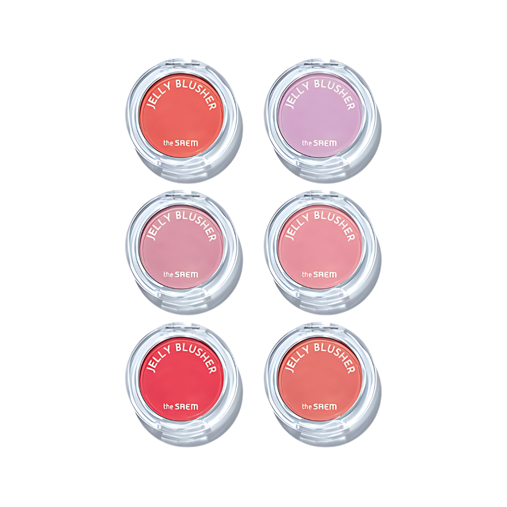 The SAEM Jelly Blusher 4.5g * 6 colors.