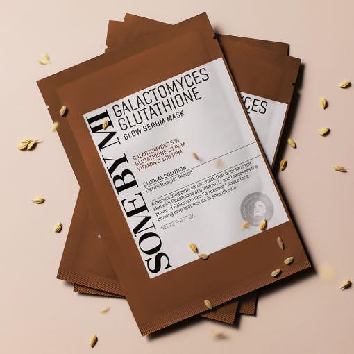 some by mi glutathione mask ingredients Real Care (Glutathione Brightening) Illuminating Face Mask Dual functional product for skin brightening and anti SOME BY MI - Galactomyces