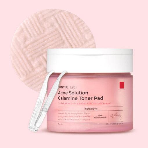 Eunyul Lab Acne Solution Calamine Toner Pad 60ea/180ml.