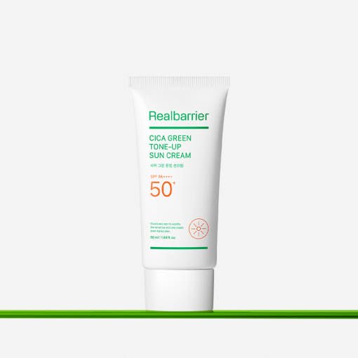[Real Barrier] Cica Green Tone Up Sun Cream SPF 50+ PA++++ 50ml - Radiance Revolution