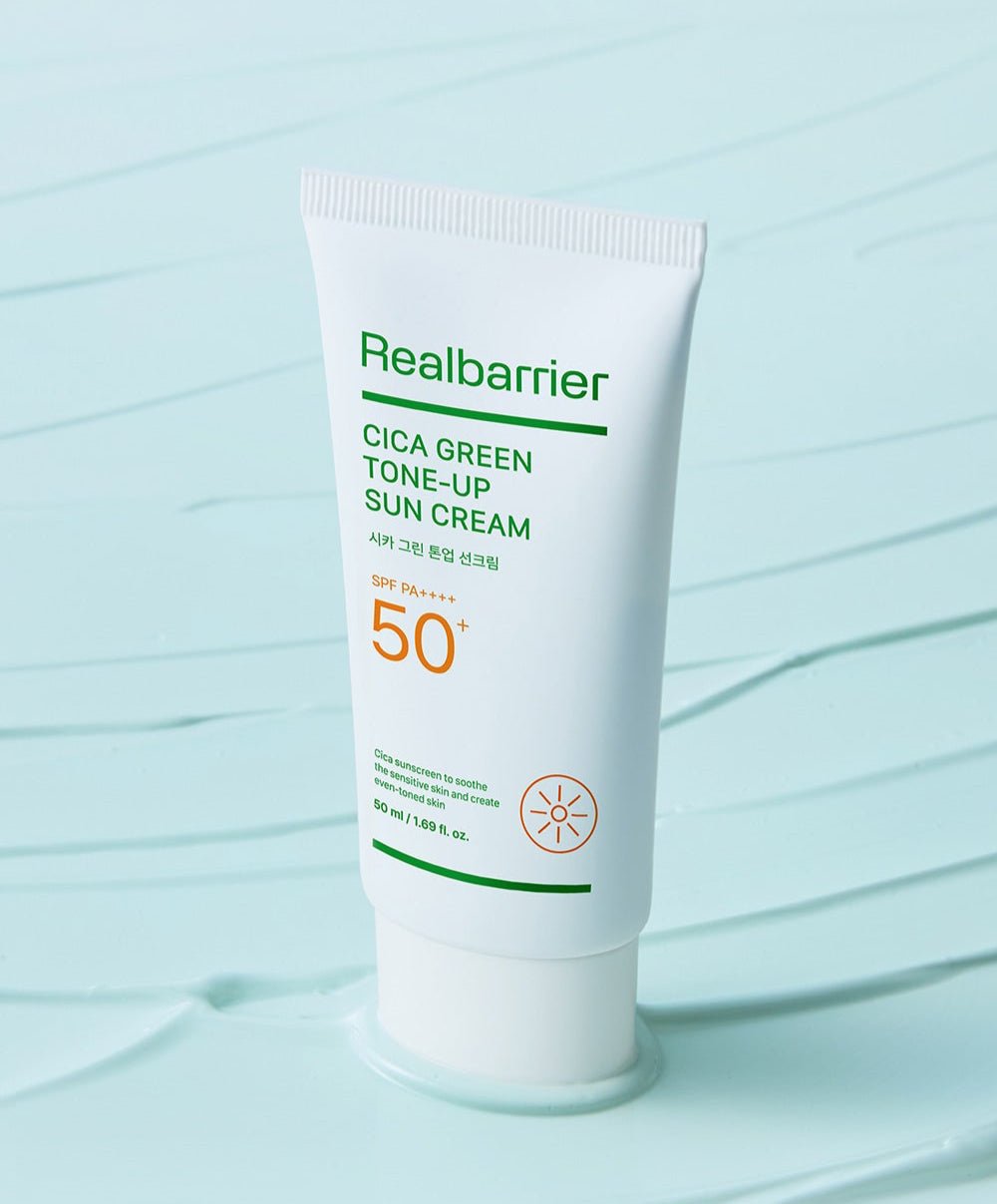 [Real Barrier] Cica Green Tone Up Sun Cream SPF 50+ PA++++ 50ml - Radiance Revolution