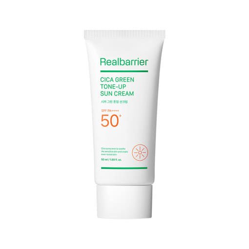 [Real Barrier] Cica Green Tone Up Sun Cream SPF 50+ PA++++ 50ml - Radiance Revolution