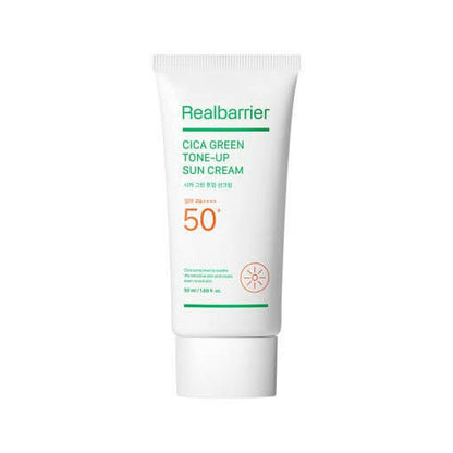 [Real Barrier] Cica Green Tone Up Sun Cream SPF 50+ PA++++ 50ml.