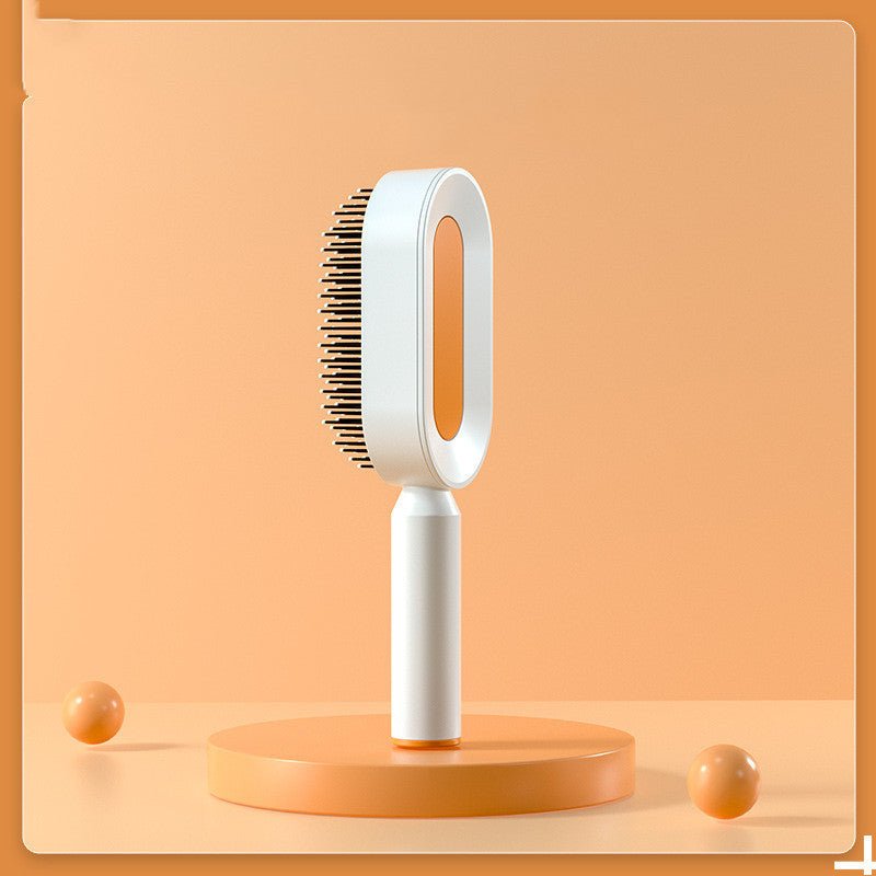 Self Cleaning Hair Brush For Women One - key Cleaning Hair Loss Airbag Massage Scalp Comb Anti - Static Hairbrush - Radiance Revolution - Generic - 0