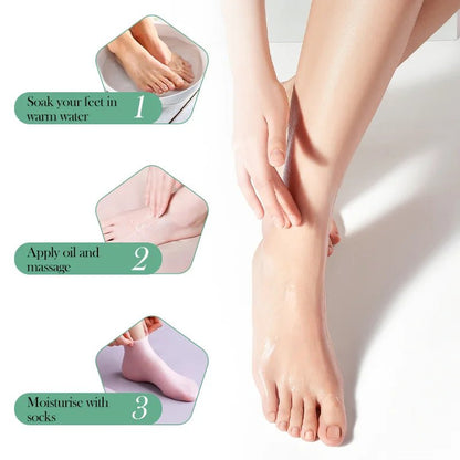 Silicone Moisturising Foot Socks - Radiance Revolution - Skin - Foot Care - Generic