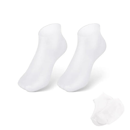 Silicone Moisturising Foot Socks - Radiance Revolution - White - Foot Care - Generic