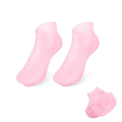 Silicone Moisturising Foot Socks - Radiance Revolution - Pink - Foot Care - Generic