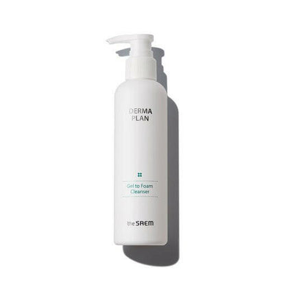 The SAEM Derma Plan Gel To Foam Cleanser 180ml.