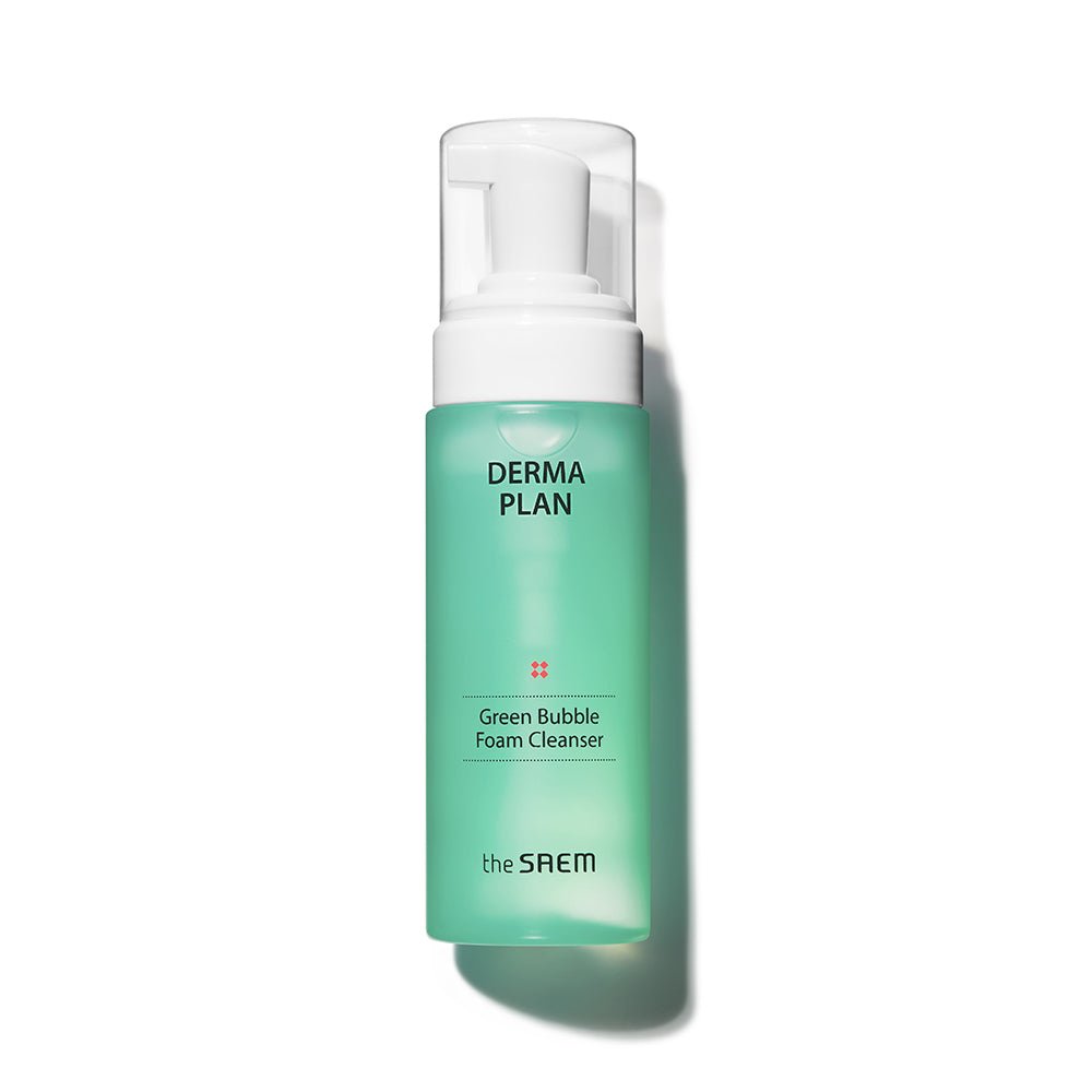 The SAEM Derma Plan Green Bubble Foam Cleanser 150ml - Radiance Revolution - The SAEM - Cleansing Foam