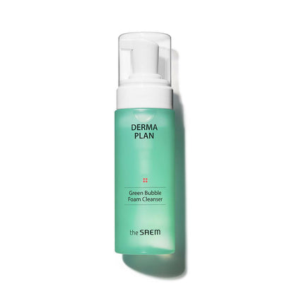 The SAEM Derma Plan Green Bubble Foam Cleanser 150ml.