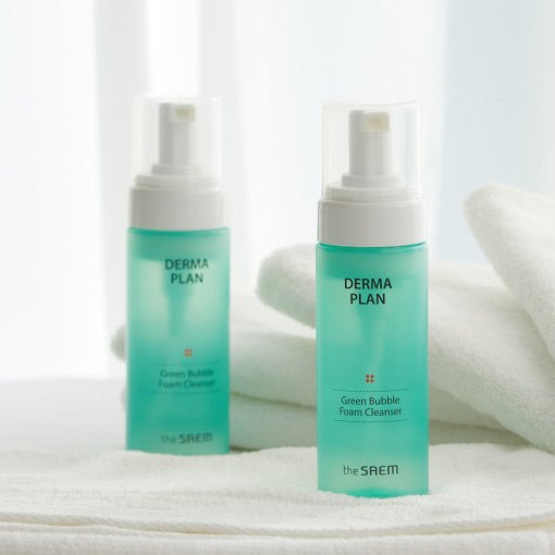 The SAEM Derma Plan Green Bubble Foam Cleanser 150ml - Radiance Revolution - The SAEM - Cleansing Foam