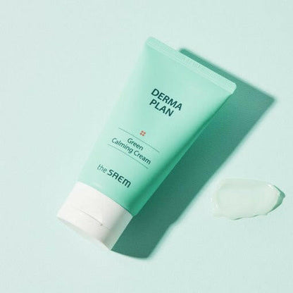 The SAEM Derma Plan Green Calming Cream 70ml.
