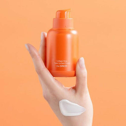 The SAEM Urban Eco Golden Berry C Tone Up Sun Cream 50ml.