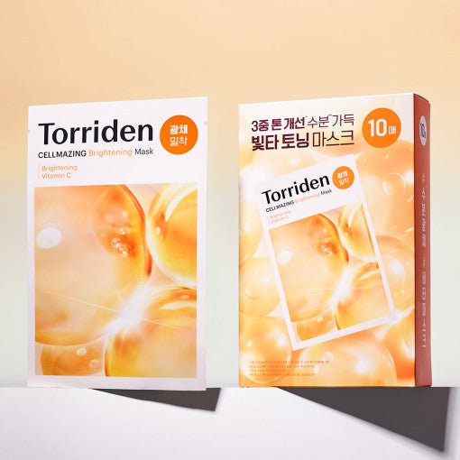 Torriden Cellmazing Vita C Brightening Mask Sheet 26ml X 10ea - Radiance Revolution - Torriden - Facial Mask