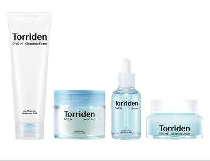 Torriden DIVE IN Hyaluronic Acid Skincare SET.