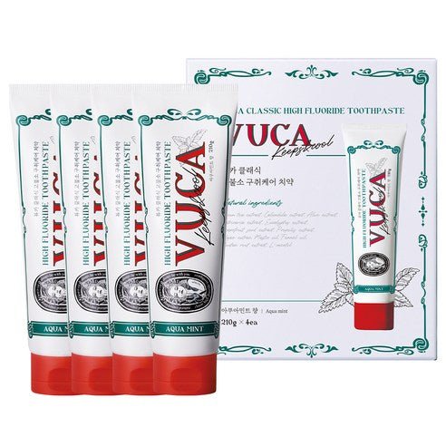 VUCA Classic High Fluoride Toothpaste 110g X 4ea #Aquamint - Radiance Revolution - Vuca - Toothpaste